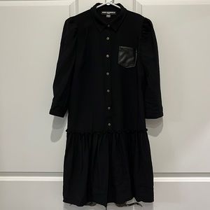 Karl Lagerfeld black shirt dress